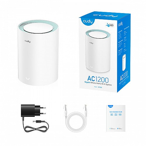 Cudy Mesh AC1200 Dual Band Gigabit Wi-Fi 1-Pack M1300 Cudy Mesh AC1200 Dual Band Gigabit Wi-Fi 1-Pack M1300